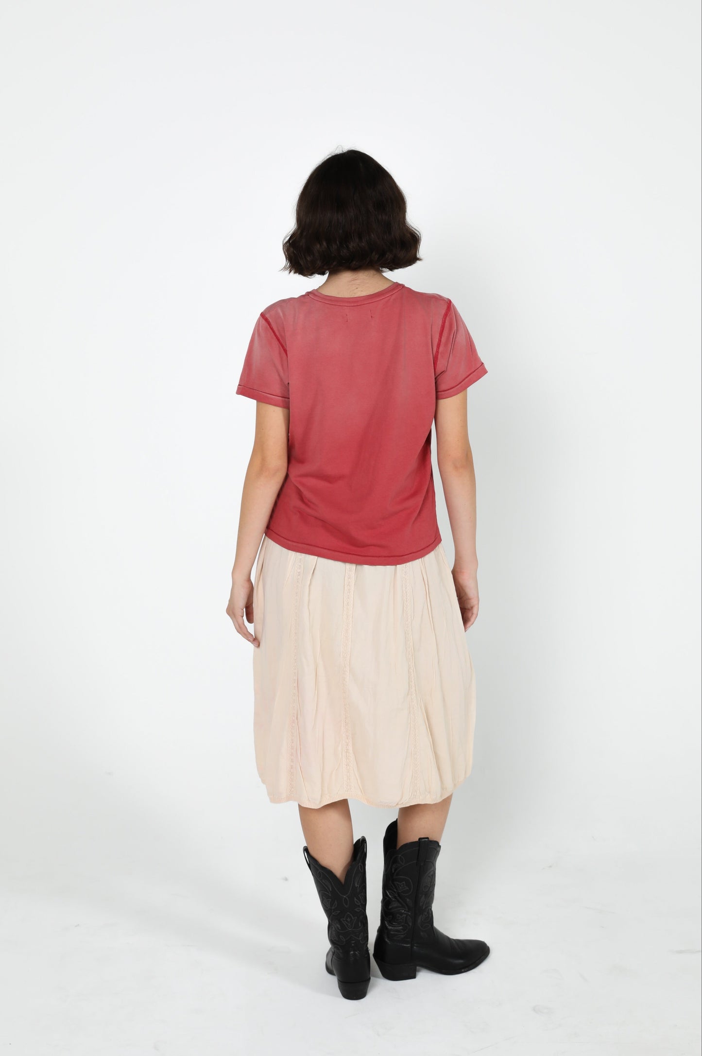 Laurel Tee - Burnt Red