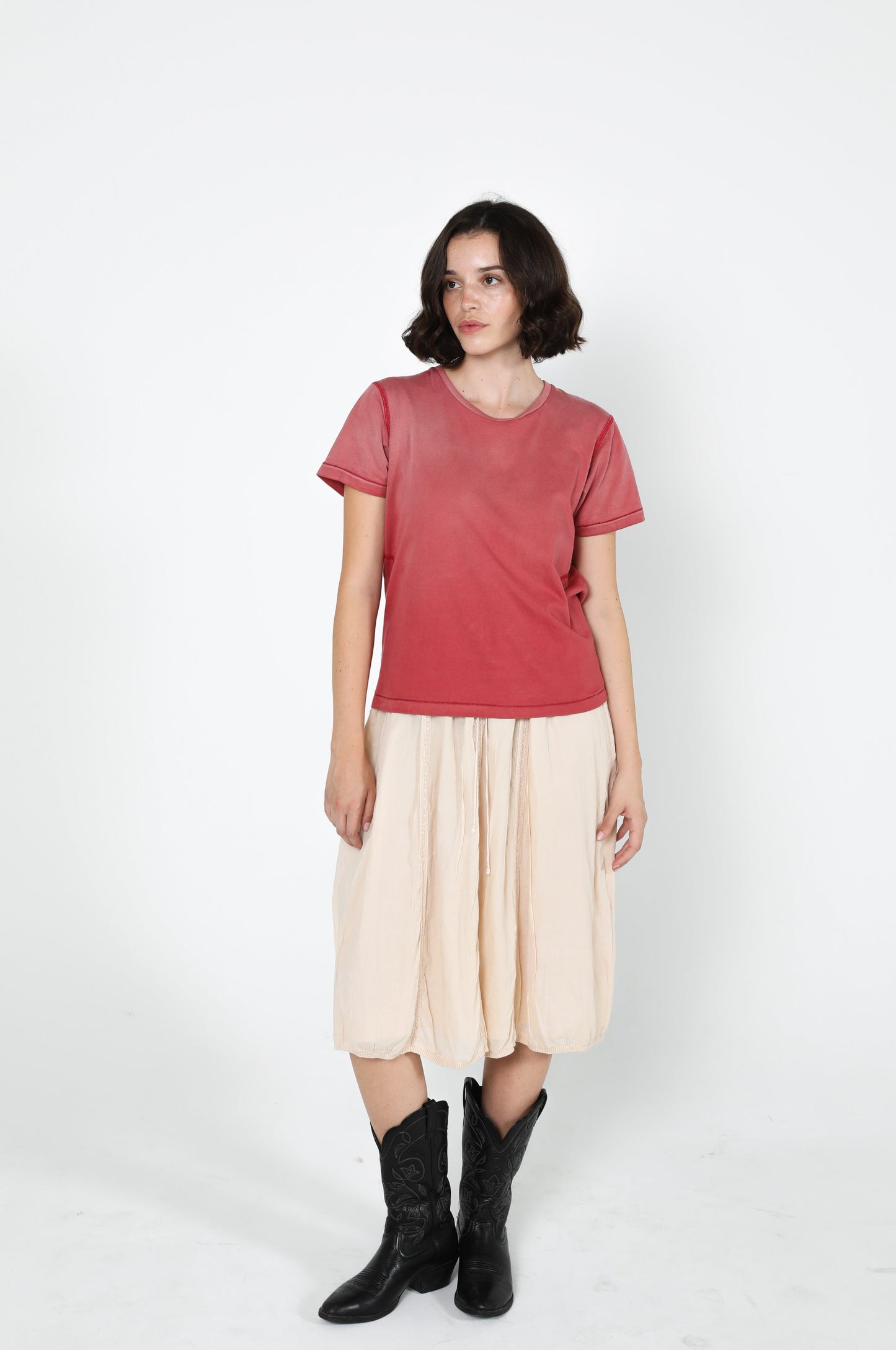 Laurel Tee - Burnt Red